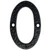 Securit Number Zero Numeral Antique Black 75mm S3350