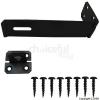 Securit Safety Hasp and Staple Black 150mm S1446