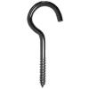 80mm Brass Plated Screw Hooks Pack of 25