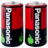 Panasonic C Size Zinc Carbon 1.5V R14 Batteries Red Pack of 2 | For Low Power Devices | Long Shelf Life