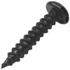 Timco Blackjax Black Passivated Cross Recess Round Head Woodscrews 6 x 0.75-inch 200Pk 00634BJC
