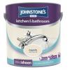 Johnstones Mid Sheen Magnolia Kitchen &amp; Bath Paint - 2.5 Litre