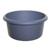 Whitefurze BPA Free Plastic Small Round Bowl Silver D 26cm H05042