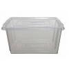 Whitefurze Stackand Store Storage Box Clear Large 28cm x 39cm x 58cm S01L800 | Without Lid