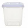 Whitefurze BPA Free Plastic Square Food Box With White Lid Clear 2Ltr F0710