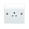 MK Electric Logic Plus One Gang Round Pin Wall Socket White 2A K770WHI 