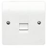 MK One Gang Master Telephone Socket White K422WHI