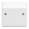 MK One Gang Front Plate Flex Outlet White K1090WHI