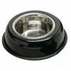 Premier Housewares Enamelled Stainless Steel Pet Bowl Black Large 0305162