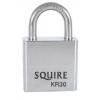 Squire Kromelok Open Shackle Brass Padlock With Two Keys Chrome Plated 31.5mm KR30