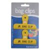 Kitchen Craft Binder Style Bag Clips White Medium 10cm 2Pk KCBAGMED