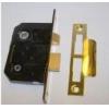 63mm Brass Plated Bathroom Lock