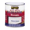 Rustins Quick Drying Radiator Enamel Paint White Gloss 500ml RADG500 | Excellent on Wood | Touch Dry in 30-Minutes | Low Odour | Heat-resistant
