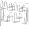 MIR Wire Shoe Rack White 10-Pair C-01