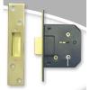 Sterling Five Leaver Mortice Double Lock Brass 3-Inch PHMLD530