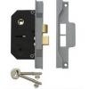 Union Electro Brass Finish Two Lever Rebated Mortice Lock With Two Keys 66mm Y2242-EB-2.50
