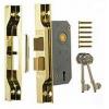 Era 64mm Brass 2 Lever Mortice Sash Lock With 13mm Rebate