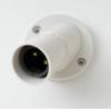 White Angled Batten Lamp Holder