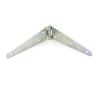 Securit Zinc Plated Strap Hinges Metallic Silver 250mm 1 Pair S4514 