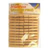 Galeforce by Holmes Wooden Jumbo Pegs Beige Pack of 24 RD7324 | Made from Birch | Extra Strong