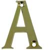 50mm Brassed Plastic Letter A 50mm Brassed Plastic Letter A