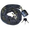Amtech Sleeved Chain Lock with Square Links Black 10mm x 180cm 65mm S3280 | Robust | Weatherproof
