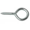 75mm x 18mm Zinc Plated Steel Screw Hooks Pack of 15