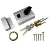 Securit Standard Size Silver Finish Brass Night Latch With Three Keys S1732 