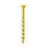 Timco Electro Brass Plated Cross Recess Countersunk Woodscrews 10-Inch 10114CWEB