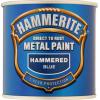 Hammerite Direct to Rust Metal Paint Hammered Blue 250ml 5092936 | Quick Drying | No Need to Prime or Undercoat