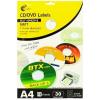 Chiltern Wove Self Adhesive CD/DVD Labels Matt 117mm Diameter Pack of 30 Labels