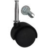 Slide &amp; Glide 40mm/1.5&quot; Twin-Wheel Castors With Sockets Pack of 2