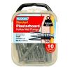 Plasplugs Regular-Duty Plasterboard Hollow Wall Fixings Assorted 10Pk CF104