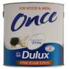 Dulux One Coat Gloss Paint Pure Brilliant White 750ml 5084142