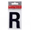 Self-Adhesive Peelable Letter R Black 75mm 42241 | Premium Quality | Easy to Use | Ideal Use for Home and Offices | Long Lasting