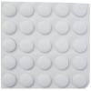 Self Adhesive Round  Rubber Pads White 10mm Pack of 50 48058