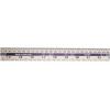 Draper Anodized Aluminium Rule Metallic Silver 1Mtr 39-Inch 12749