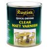 Rustins Quick Drying Matt Finish Varnish Clear 1Ltr AVMC1000 | Touch Dry in 20 Minutes