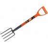 Amtech Forged Steel Border Fork Red and Silver 24-Inch U1500