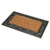 JVL Rectangular Half Moon Rubber and Coir Heavy Duty Karina Tuffscrape Door Mat Black and Brown 45cm x 75cm 02-181