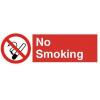 Best Self Adhesive Signs Horizontal No Smoking Multicolour 20cm x 30cm 42349