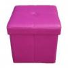 Aspect Folding Storage Pouffe Hot Pink Upto 120Kg