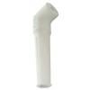 Bulk Long Angled White Rubber Tap Swirls - 72381