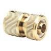 Amtech Hose Connector Brass 1/2-Inch U2517 | Weatherproof Solid Brass Construction | With Auto Stop