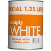 Johnstones Brilliant White Non Drip Gloss Paint - 1.25 Litre Johnstones Brilliant White Non Drip Gloss Paint - 1.25 Litre