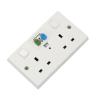 Selectric RCD Protected Twin Switched Socket Multicolour VT1208