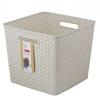 Curver Style Rattan Cream Nestable Basket - 18 Litre