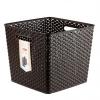 Curver Style Rattan Dark Brown Nestable Basket - 18 Litre