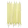 Tala Tapered Candles with Holders Ivory Pack of 12 13cm 14184