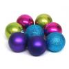 Premier Multi-Coloured Shatterproof Decoration Baubles - Pack of 12